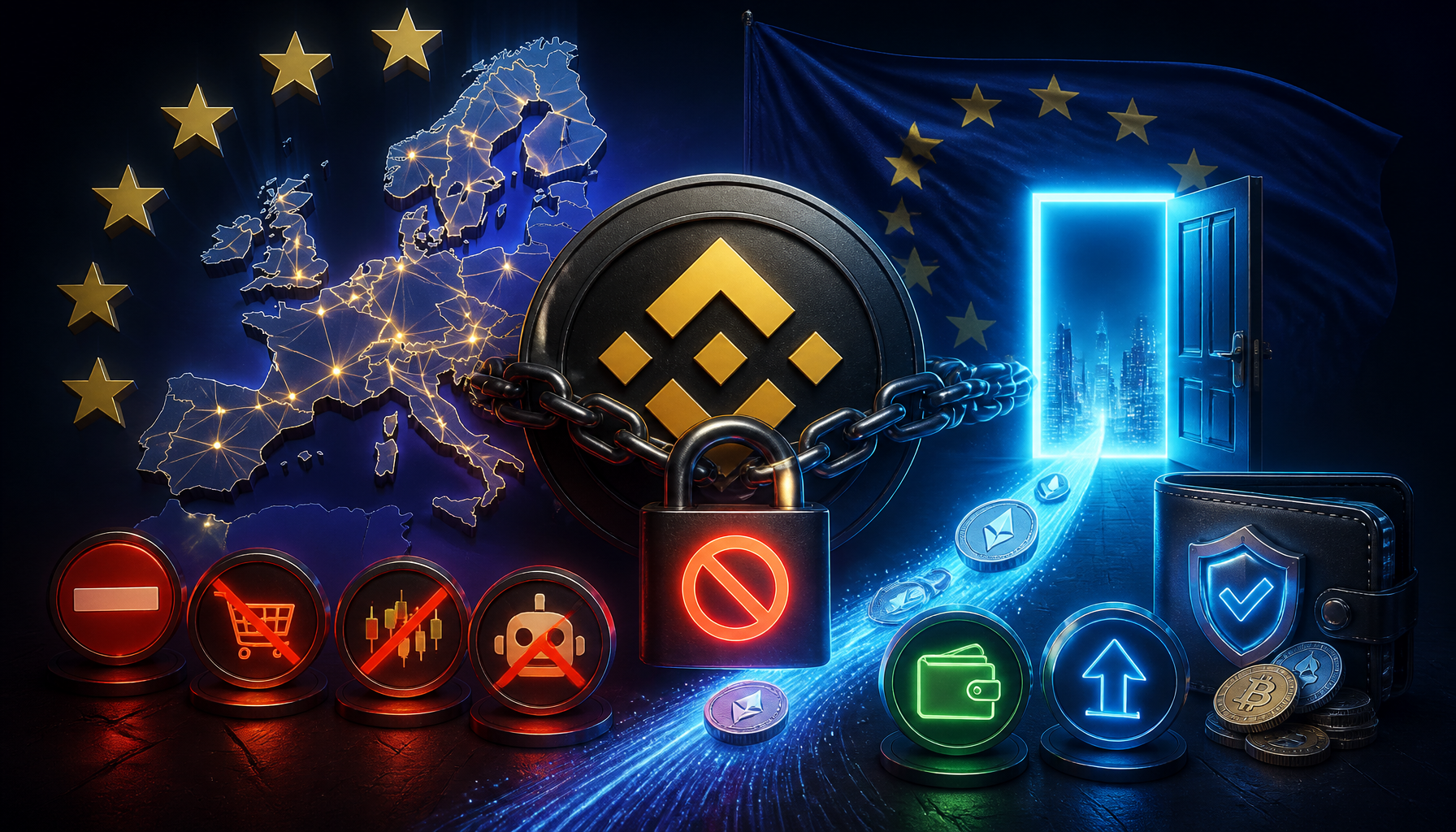 Binance wstrzymuje usługi w Europie