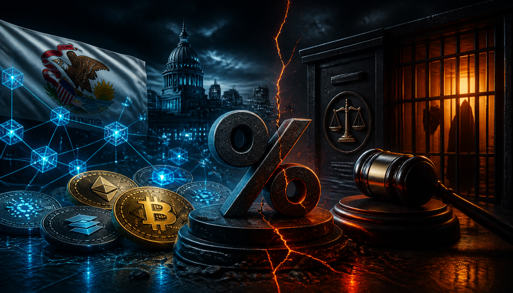 Illinois chce 0,2% podatku od krypto