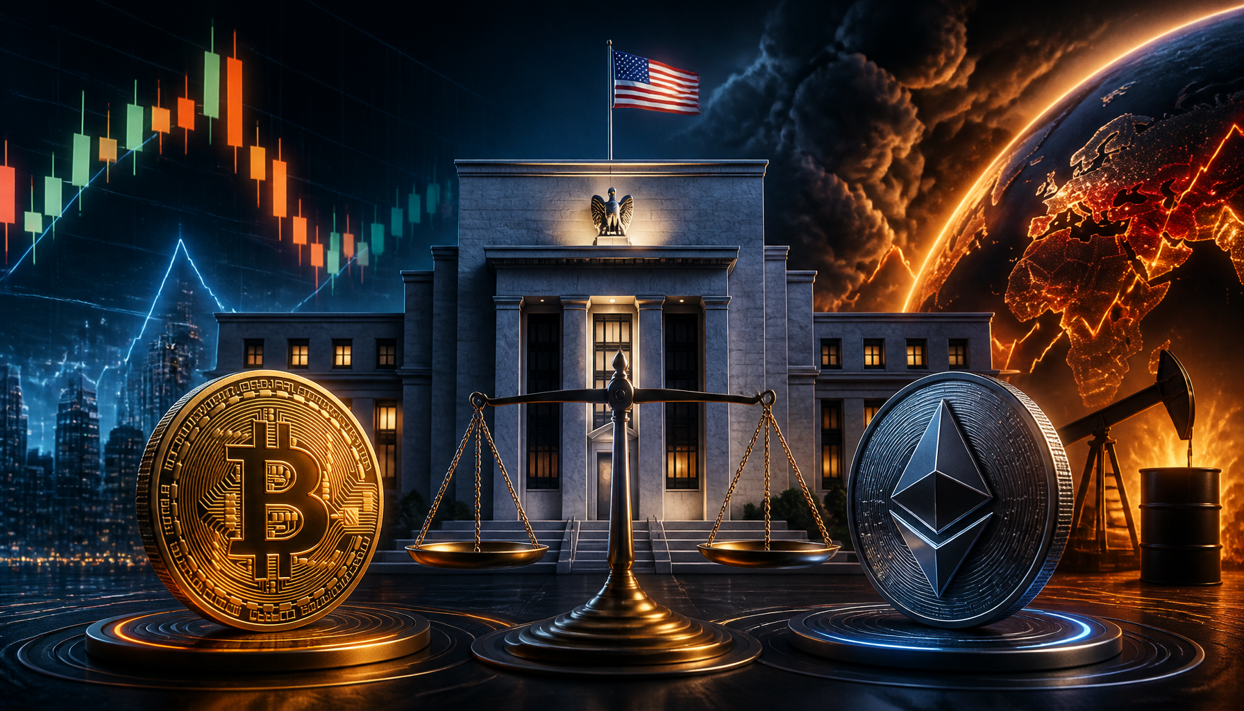 Fed bez zmian, Bitcoin ledwo drgnął
