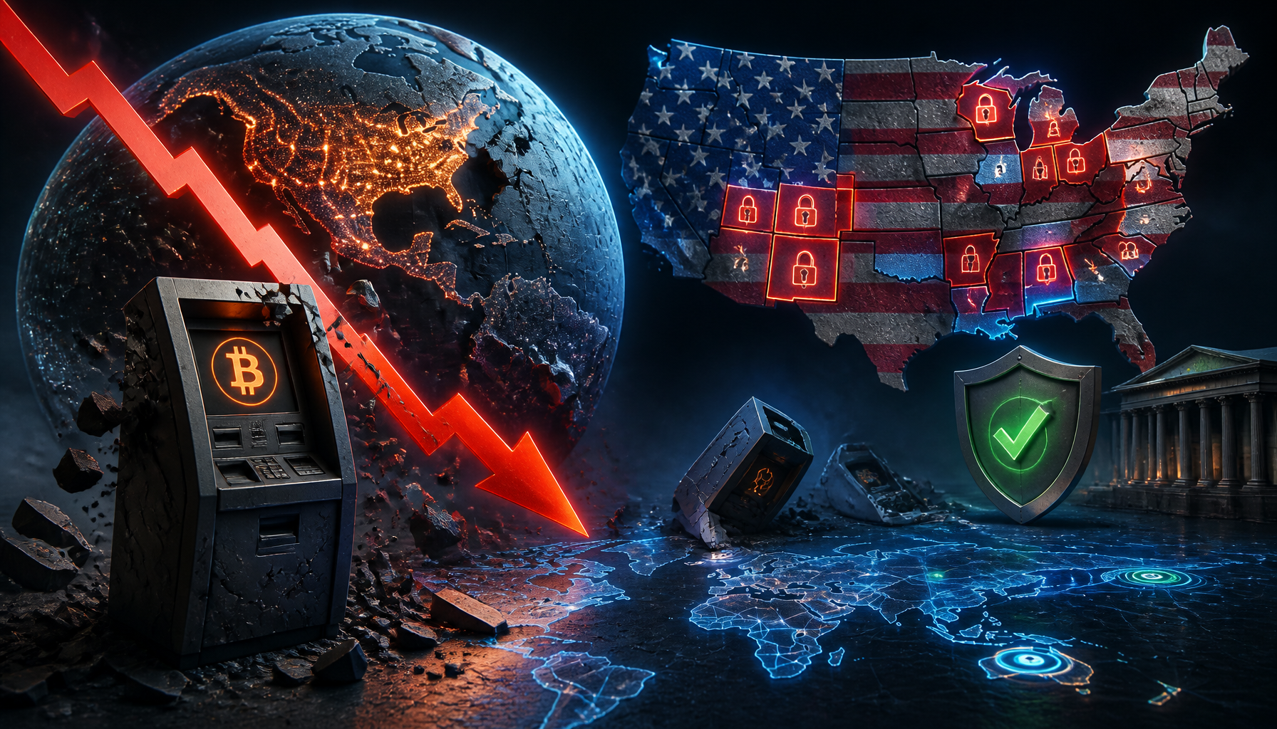 Liczba crypto ATM spadła do poziomu z 2021