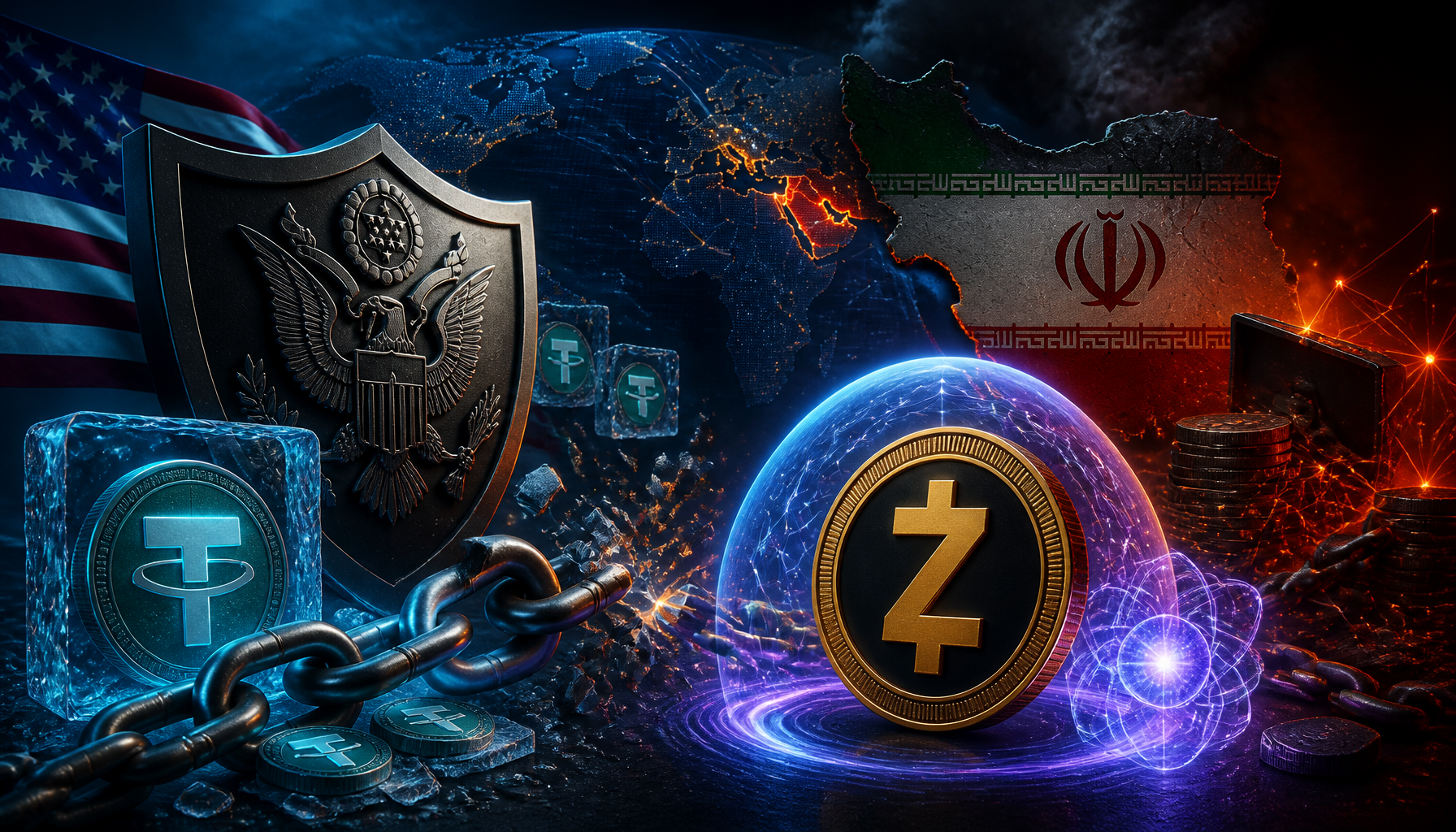 USA uderzają w krypto Iranu. ZEC szykuje obronę
