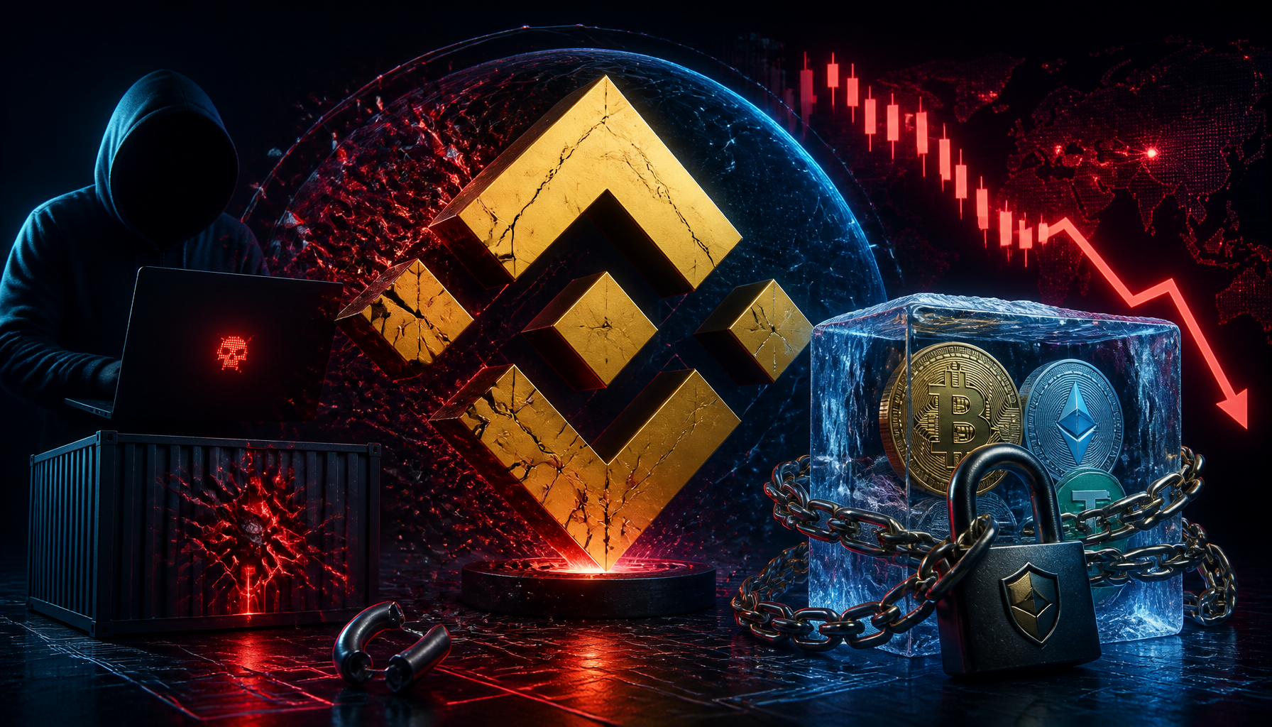 Binance pod presją: hack wart 6,3 mld USD
